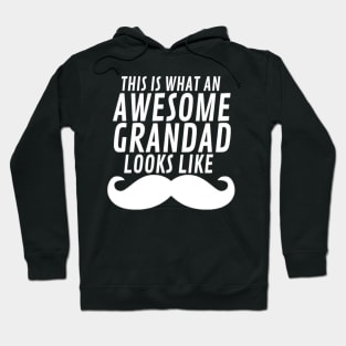 This Is What An Awesome Grandad Looks Like Funny Type Text Man's Woman's Hoodie